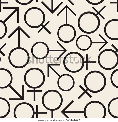 Seamless Monochrome Male Female Sex Symbol Stock Vector Royalty Free 666461422 Shutterstock