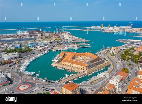 Panorama View Of Italian Town Ancona Italy Stock Photo Alamy