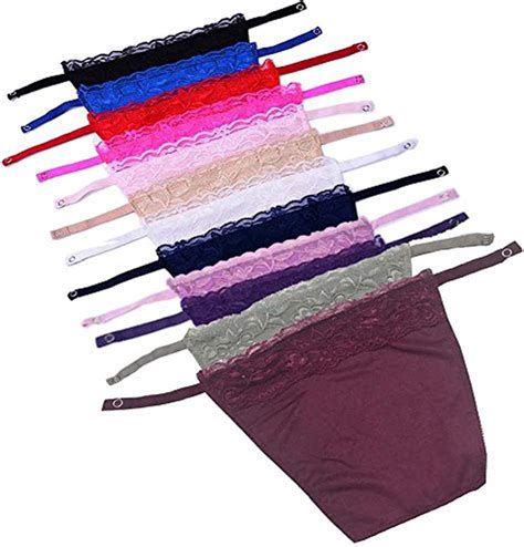 Hzyfp 12 Colors Lady Lace Clip On Mock Camisole Bra Insert Overlay