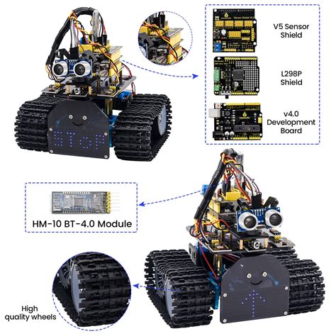 Keyestudio Smart Robot Car Kit For Robot Tank Kit W R Board