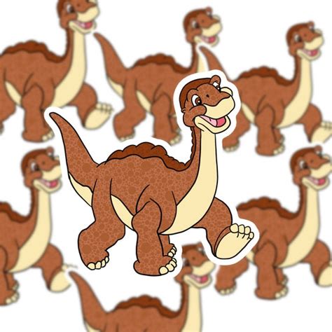 Little Foot Dinosaur Gift Regular Sticker or 100% | Etsy