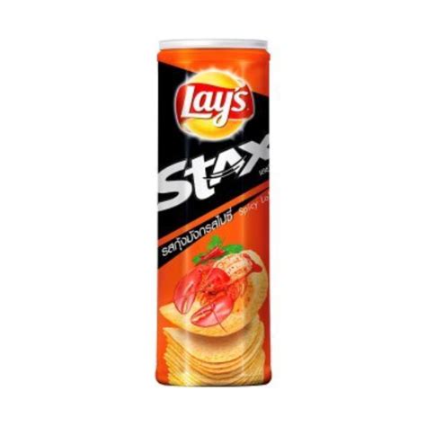 Lays Stax Spicy Lobster Potato Chips 105g