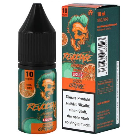 Revoltage Green Orange Nikotinsalz Liquid Dampfpalast Onlineshop