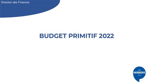 Calam O Pr Sentation Budget Primitif