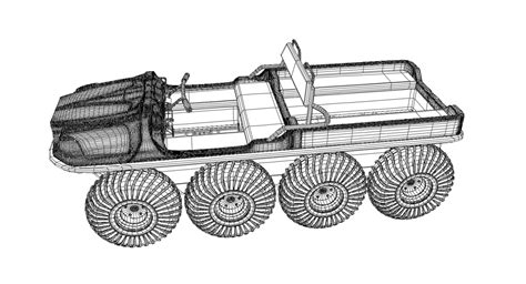 Argo Amphibious Vehicle 3D Model $79 - .max .dae .stl .ma .fbx .dxf - Free3D