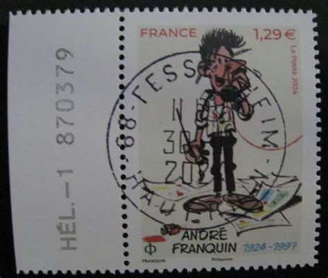 TIMBRE DE FRANCE 2024 André Franquin Timbres oblitéré EUR 2 00