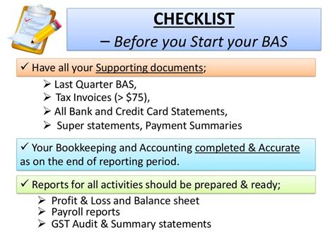 Bas Business Activity Statement Presentation