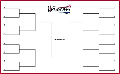 Print Out This Fillable Nba Playoff Bracket For 2019 Pdf Interbasket