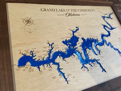 Custom Lake Map Resin Art Map Lake House Decor Lake Map Etsy