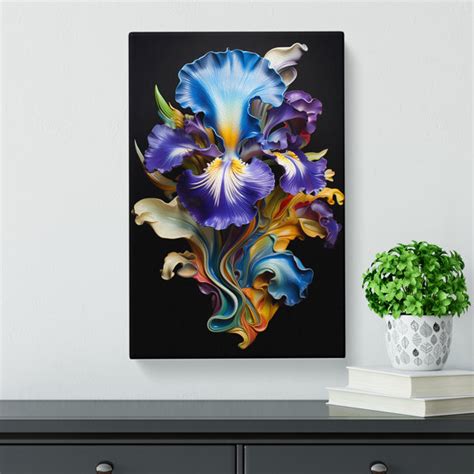 Marlow Home Co Iris Flower Informel No Frame Art Prints Wayfair Co Uk