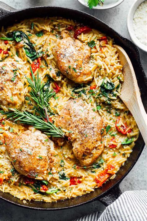 Tuscan Chicken And Orzo Easy Chicken Recipes