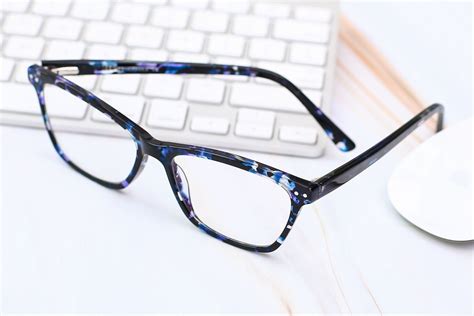 Tortoise Blue Medium Wayfarer Acetate Eyeglasses 17350 Fashion