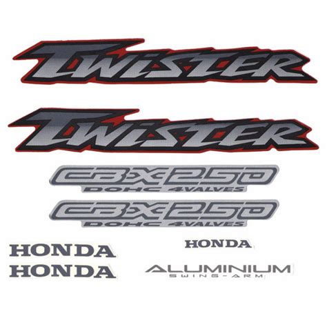 Kit Adesivos Honda Cbx 250 Twister 2001 2002 Vermelha Shopee Brasil