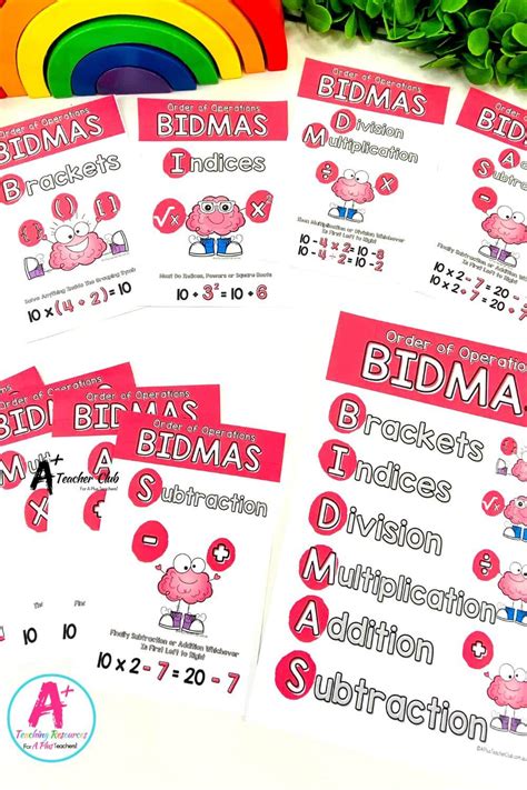 Order Of Operations Activities Bodmas Pemdas And More