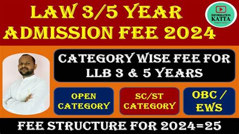 Llb Years Fee Structure College Admission Law Years Cap