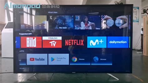 75 Inch Italian 4k Uhd Wall Hang Tempered Glass Televisions Android 11/ ...