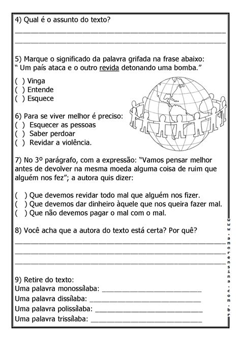 Textos De Ensino Religioso Com Interpretação E Gabarito 7 Ano