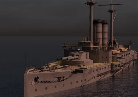 Battleship Mikasa | CGTrader