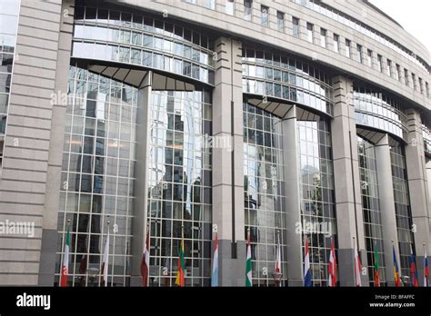 European Parliament Building Brussels Belgium Stock Photo Alamy