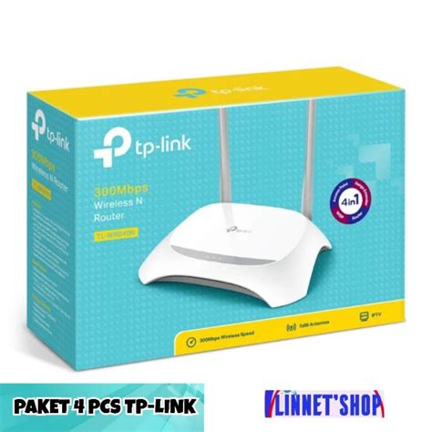 Jual Paket 4 Pcs Router Tp Link Tl Wr840n 300mbps Wireless 4 Pcs