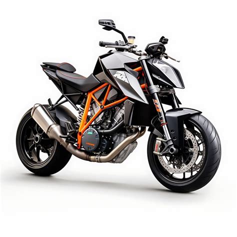 Premium Ai Image Ktm Super Duke R A Naked Streetfighter With An Exposed Motorbike On