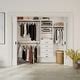 John Louis Home Solid Wood Reach In Closet System With 4 Drawers White