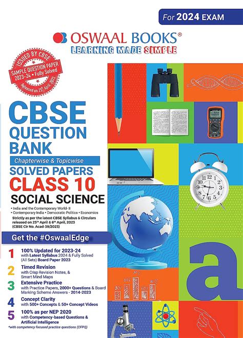 Oswaal Cbse Class 10 Social Science Question Bank Latest Edition 2024