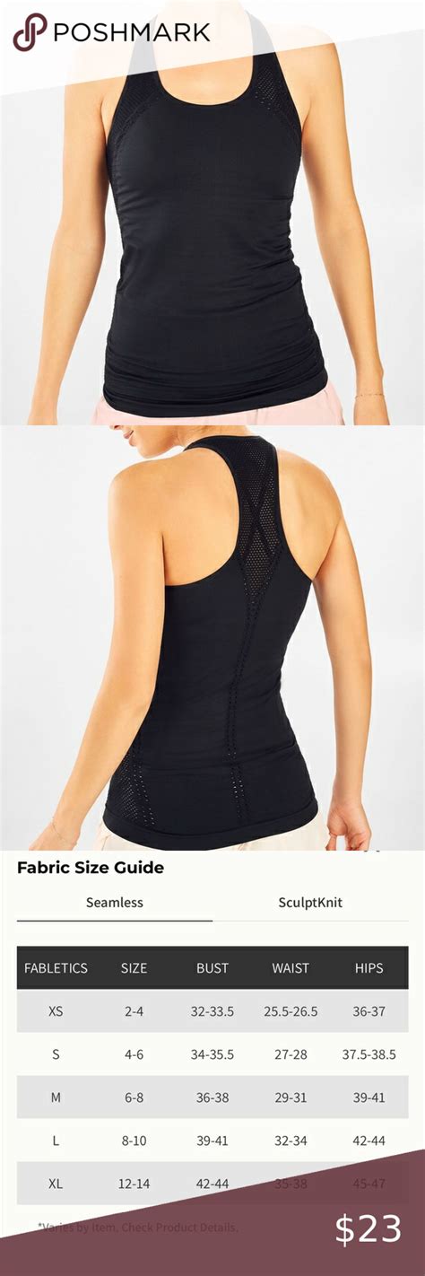 Fabletics Seamless Racerback Black Tank Black Bra Top Yoga Tank