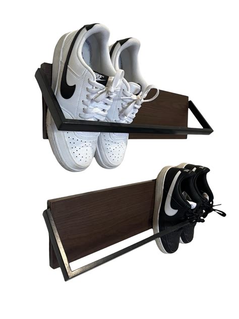Wall Shoe Rack Set Of 2 Wall Mounted Shoe Rack Space Saving Wall