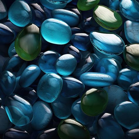 Premium Ai Image Colorful Smooth Stones