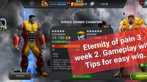 Eop Week Tips For Easy Win Colossus Vs Kraven Mcoc