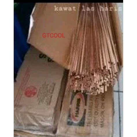 Jual Kawat Las Perak Atau Tembaga Merk Harris Per Batang Shopee Indonesia