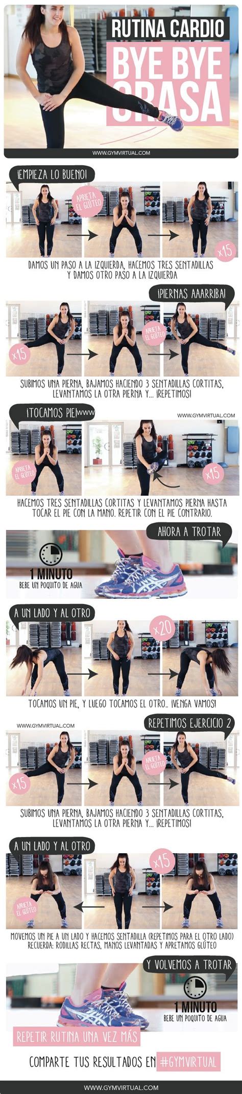 RUTINA PARA ELIMINAR GRASA CON CARDIO PASO A PASO Ejercicios