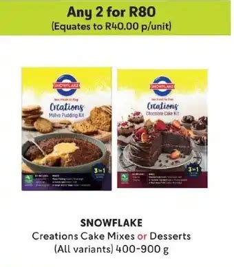 Snowflake Creations Cake Mixes Or Desserts Offer At Makro