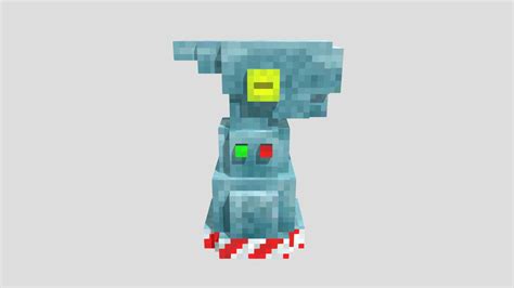 Voxel Turret D Model By Rovani Rivojoselel C D Sketchfab