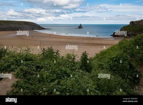 Broad Haven South Beach In Pembrokeshire On The Welsh Coast Stock Photo