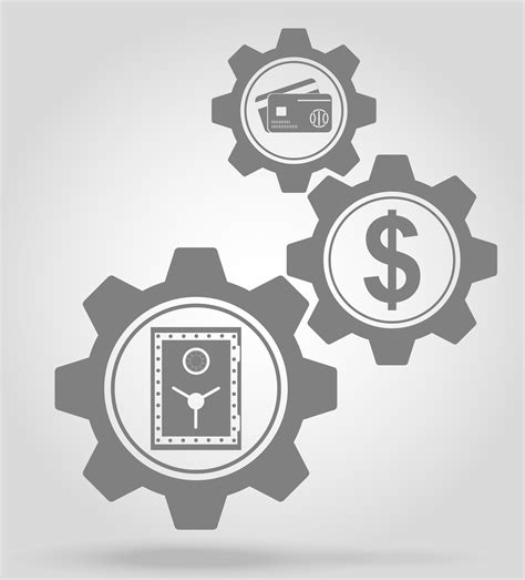 finance gear mechanism concept vector illustration  vector art