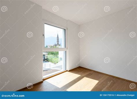 Empty White Room with Window, Concept Stock Photo - Image of concepts ...