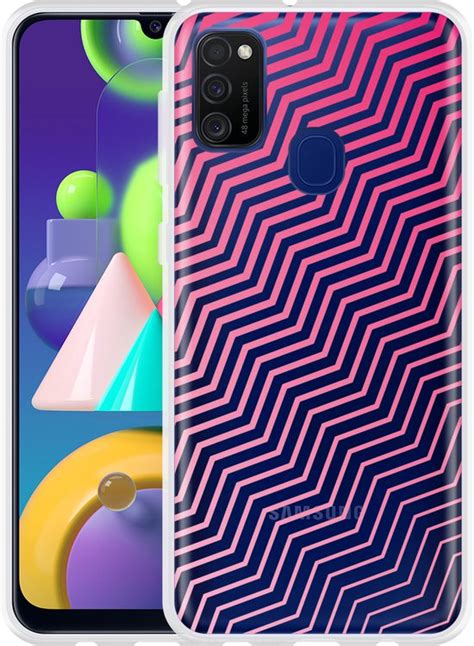 Samsung Galaxy M Hoesje Wavy Pink Designed By Cazy Bol