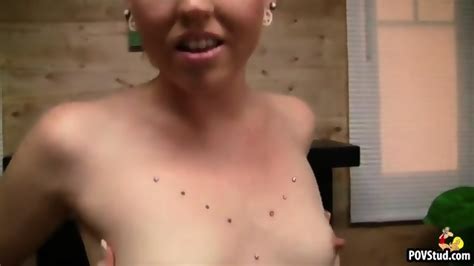 Pierced Blonde Girl Is Hot