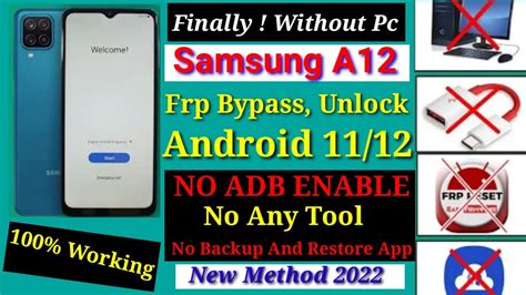 Without Pc Samsung A Frp Bypass Reset Google Account Lock Android