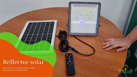 Como Instalar Reflector Solar Led W Youtube