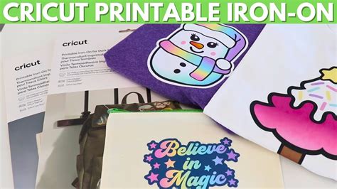 How to use Cricut Printable Iron-On - YouTube