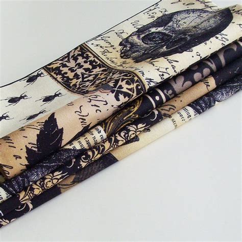 Handmade Dark Gothic Napkins Set Of Cotton Me Etsy