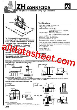 S4B ZR SM4A TF Datasheet PDF JST Mfg Co Ltd