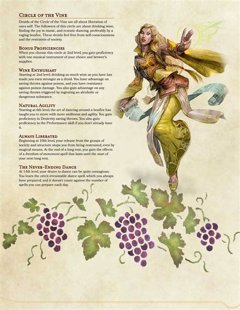 Druid Subclass From Dnd Homebrew5e Dungeons And Dragons Classes Dungeons And Dragons Homebrew