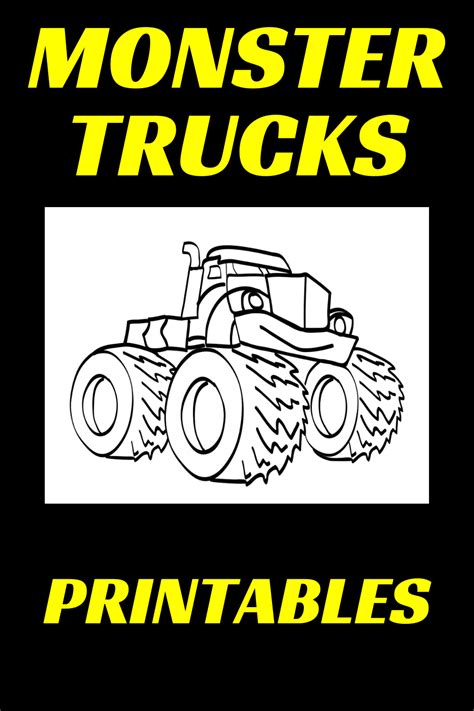 Free Monster Truck Printables - Printable Word Searches