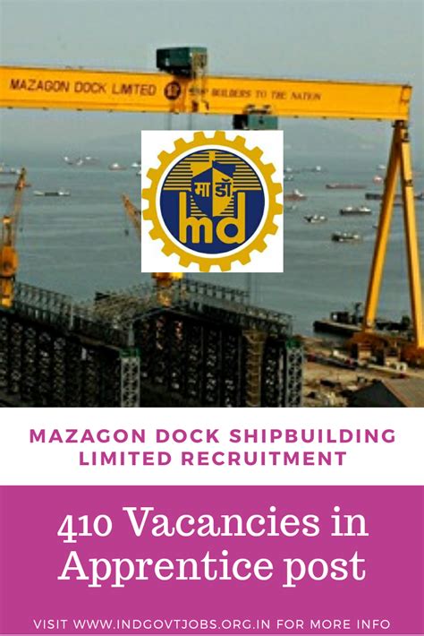 Mazagon Dock Recruitment 2021 410 Vacancies In Apprentice Post Apply