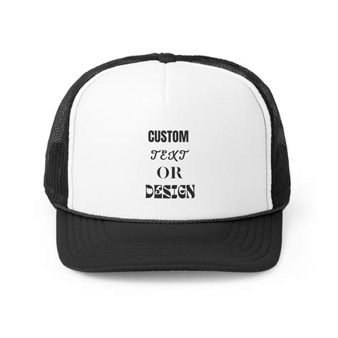 Custom Trucker Hat, Custom Text or Logo Hat, Personalized Hat ...