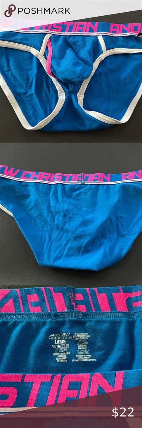 Andrew Christian Fly Tagless Almost Naked Brief In Electric Blue Size